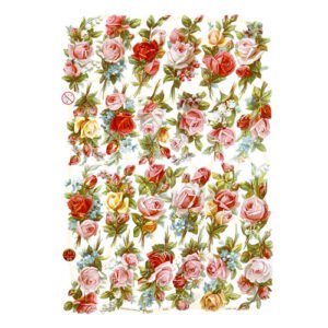 Poëzie plaatjes (roosjes) 3 vellen