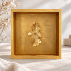 Schilderij Blad goud-goud